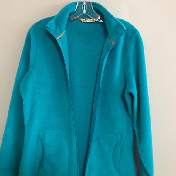 Woolrich petite fleece jacket turquoise blue - Picture 6 of 9